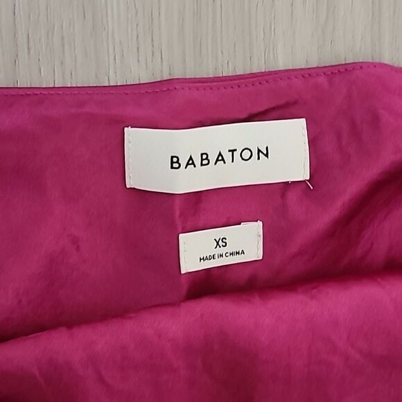 Aritzia Babaton Model Satin Midi Dress Cowl Neck Bias Cut Spaghetti Strap XS - Picture 3 of 7